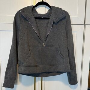 Charcoal Women's Half-Zip Hoodie